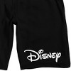 Disney Logo Adult Black Sleep Pajama Shorts - 2 of 4