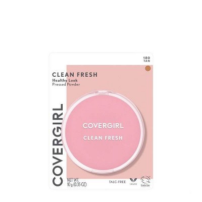 COVERGIRL Clean Fresh Pressed Powder - 180 Tan - 0.35oz