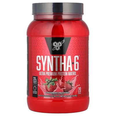 BSN Syntha-6®, Ultra Premium Protein Matrix, Strawberry Milkshake, 2.91 lbs (1.32 kg)