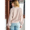 I AM A FASHION JUNKY Parchment Chunky Knit Sleeve Drop Shoulder Sweater - 2 of 4