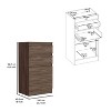 NicBex 3 Drawer Dresser for Bedroom,Modern Style Drawers with Free Handle,Dressers for Kids Room,Living Room,Entry and Hallway,Brown - 3 of 4