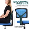 ALEXOUN Mesh Rolling Work Swivel Computer Chair,Ergonomic Low-Back with Wheels,Armless Comfortable Seat Lumbar Support for Home,Bedroom,Study - 2 of 4