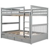 Full-Over-Full Bunk Bed with Ladders and Two Storage Drawers - 3 of 4