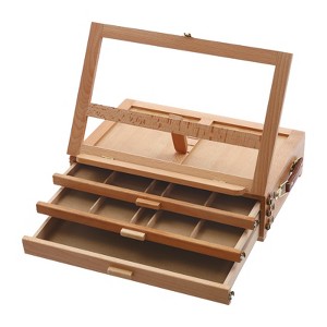 YIYIBYUS Adjustable Storage Box Easel, Painting Board Stand with Drawers - 1 of 4