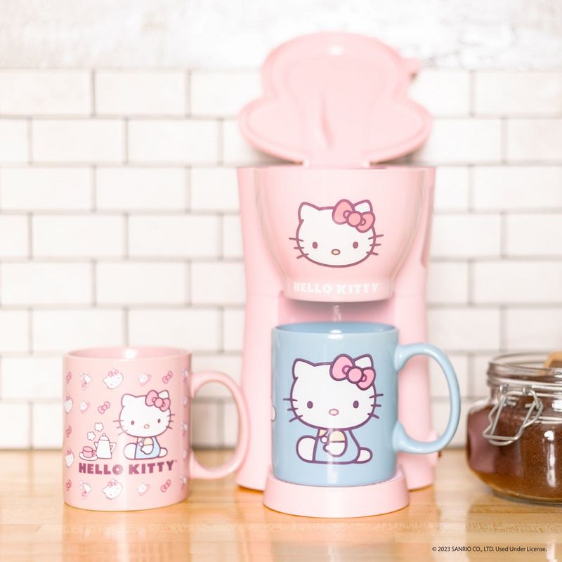 Uncanny Brands Hello Kitty Coffee Maker 3pc Set, 2 of 6