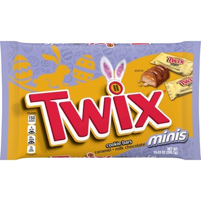 Twix Cookie Bars, Caramel, Milk Chocolate, Minis
