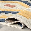 Nuloom Valen Raised Geometric Indoor/Outdoor Patio Area Rug 5x7 in Blue - 4 of 4
