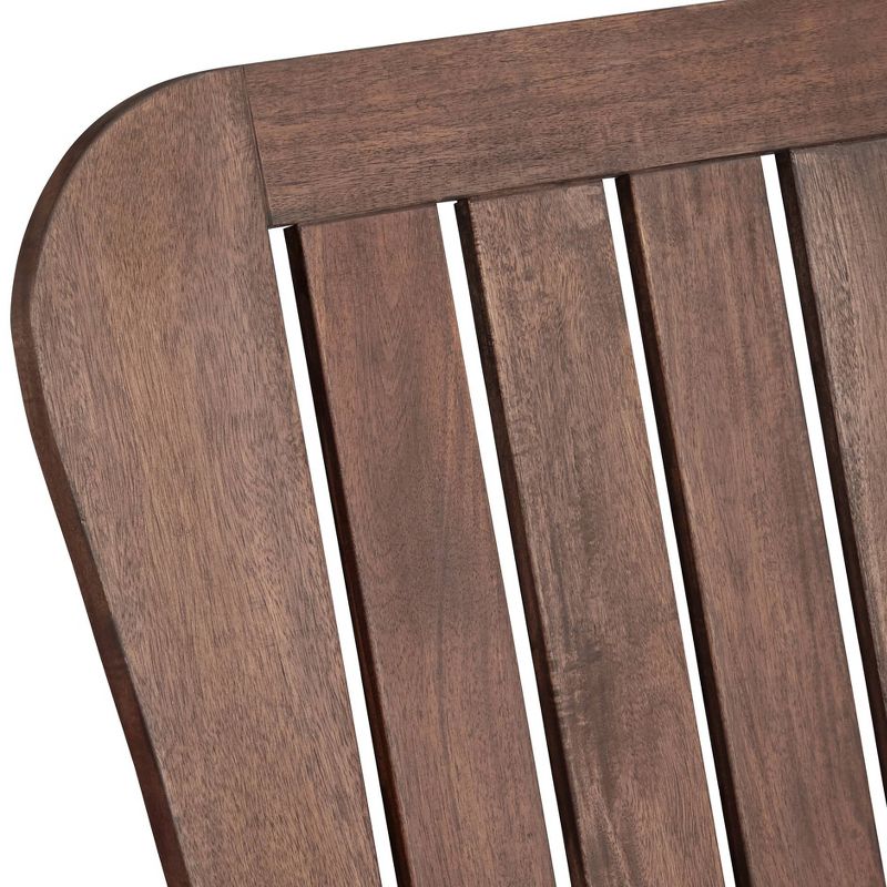 Teal Island Designs Dylan Dark Wood Outdoor Adirondack Chair, 3 of 9