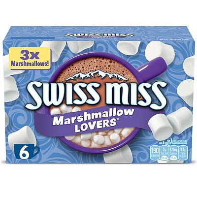 Swiss Miss Marshmallow Lovers Hot Cocoa Mix - 6-1.38 Oz (Pack of 4)