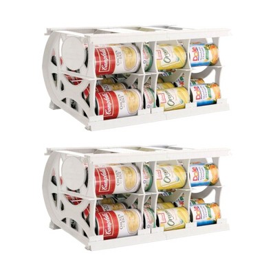 Shelf Reliance Compact Cansolidator Pantry Kitchen Organizer Holder with Rotational and Adjustable Panel Systems