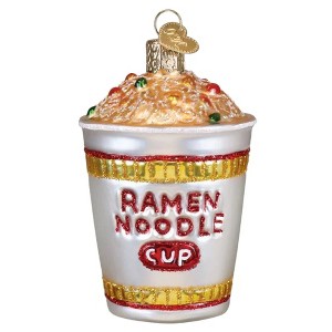 Old World Christmas Blown Glass Ornament for Christmas Tree, Ramen Noodle Cup - 1 of 4