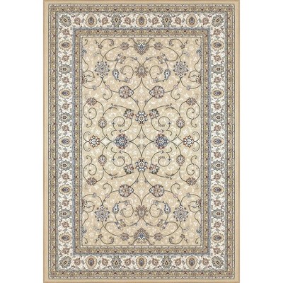 Ancient Garden 57120 Light Gold/Ivory 6.7X9.6 Rectangle