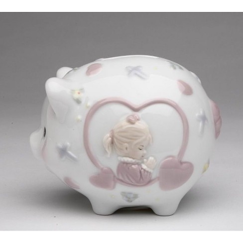 Kevins Gift Shoppe Ceramic Praying Girl Piggy Bank - image 1 of 3