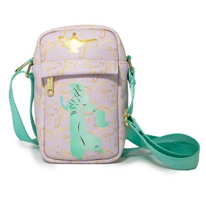 Disney Bag, Crossbody, Princess Princess Jasmine Pose Silhouette and Lamp, Lavender, Vegan Leather - 1 of 4