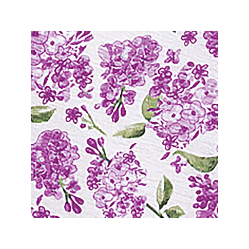 Collections Etc Lilac Print Lace Trim Pj Set, 4 of 5