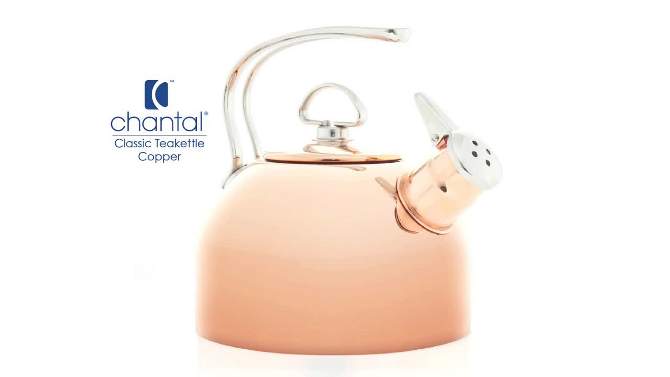 Chantal 1.8qt Classic Teakettle - Stainless, 6 of 8, play video