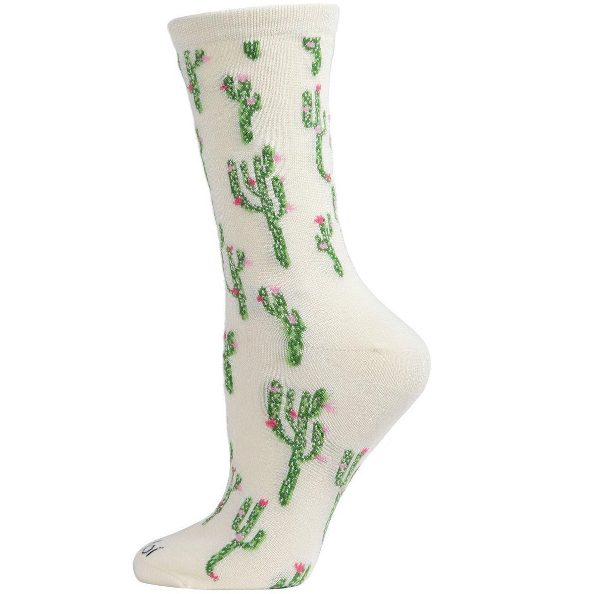 Memoi Cactus Bamboo Blend Crew Socks - thumbnail 9