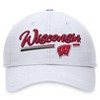NCAA Wisconsin Badgers Unstructured Washed Cotton Twill Hat - White - 2 of 4