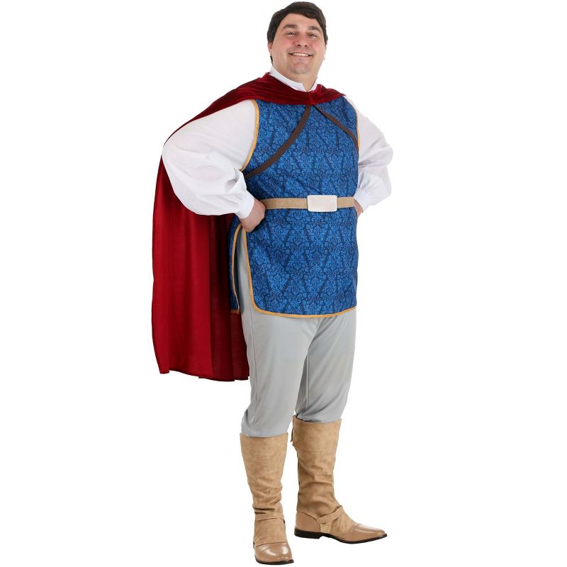HalloweenCostumes.com Disney Snow White Men's Plus Size The Prince Costume., 1 of 9