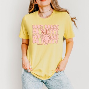 Simply Sage Market S.W.Smiley Don't Worry Be Hoppy Stacked Short Sleeve Tee - 1 of 4