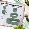 Okak High Galvanized Raised Garden Bed Kit, Elevated Outdoor Planter Box with Safety Edging, Easy DIY for Flowers, Herbs, Vegetables - 3 of 4