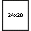 PosterPalooza | 24x28 Thin Barnwood Picture Frame, UV Acrylic, 2 Finishes - Grey and Black - 2 of 4