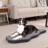 Dog Sleeping Mat Waterproof Dog Crate Pad Bed Mat with Memory Foam Support White\Grey - 2 of 4