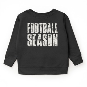 Football Season Block Distressed - Youth Graphic Sweatshirt - 1 of 3