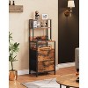 GALAXHERO Nightstand Set of 2 with Charging Station, LED Bedside Table with 2 Drawers Fabric Storage Dresser Modern Night Stand with Bluetooth Lights - 3 of 4