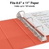 Staples Standard 1/2" 3-Ring View Binder Orange (26430-CC) 82617 - 3 of 4
