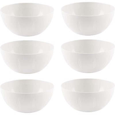 YBM Home Plastic Serve Mixing Bowl, Pack of 6