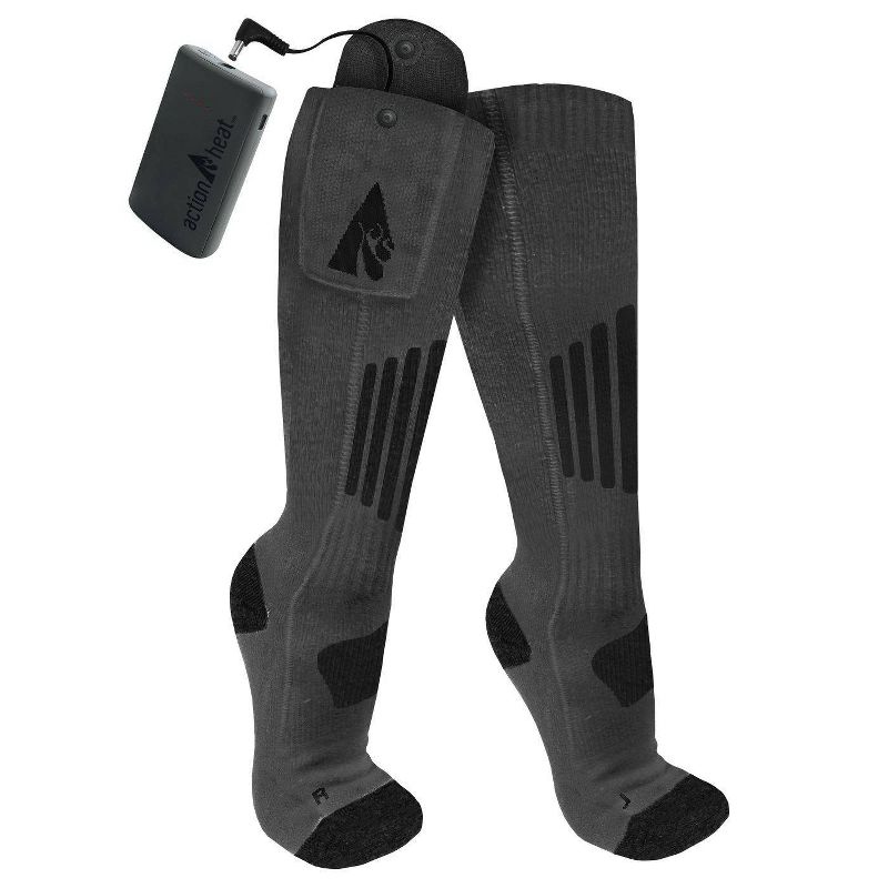 ActionHeat Wool 3.7V Rechargeable Heated Socks 2.0 with Remote - L/XL, 3 of 10