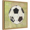 Amanti Art Play Ball I Soccer by Courtney Prahl Canvas Wall Art Print Framed 16-in. x 16-in. - 2 of 4