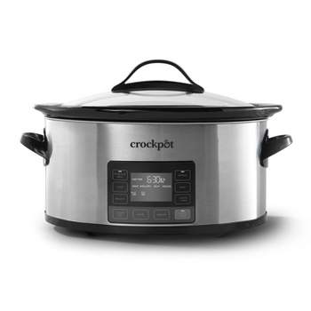 Crock-Pot 6qt MyTime Technology Programmable Slow Cooker - Stainless Steel