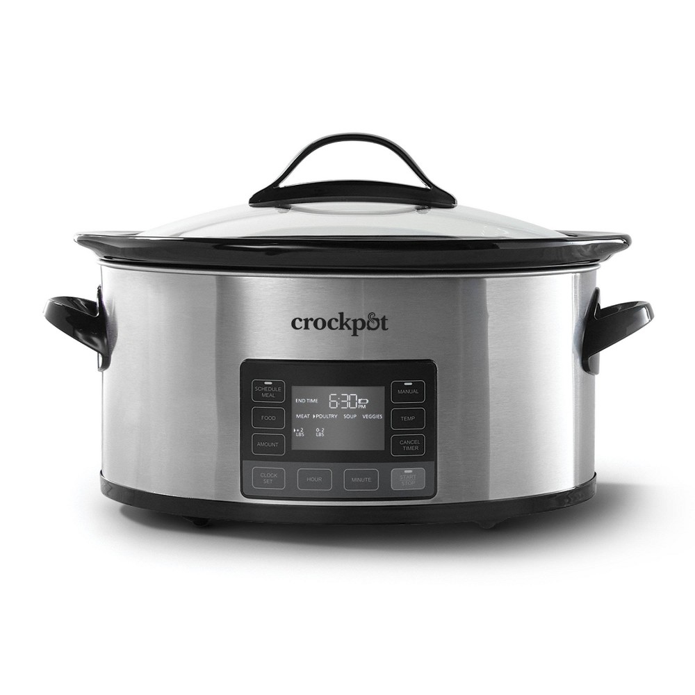 Photos - Multi Cooker Crock-Pot 6qt MyTime Technology Programmable Slow Cooker - Stainless Steel 