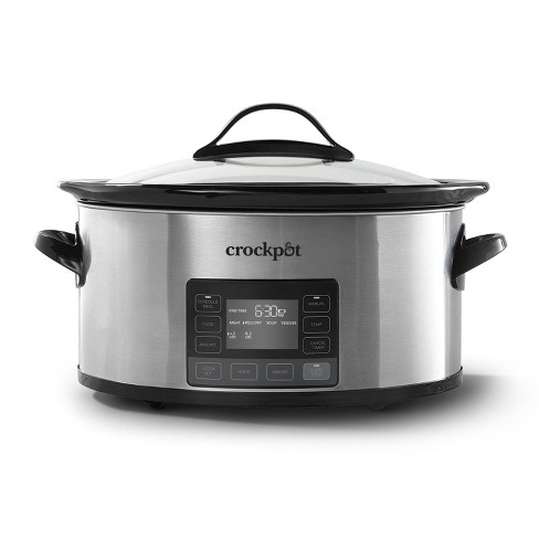 Crock Pot 6qt My Time  Slow Cooker - Silver - image 1 of 4