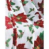 Kate Aurora Christmas Lux Poinsettia Ultra Plush Accent Throw Blanket - 50 in. W x 60 in. L - 4 of 4