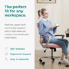 NicBex Home Office Desk Chair,Ergonomic Office Chair with Adjustable Foot Ring,Mesh Office Chair with Fixed Handrail for Studying Room,Bedroom - 2 of 4