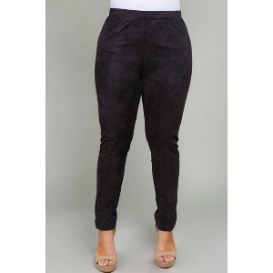 Women's Faux Suede Plus Legging - SEE AND BE SEEN - 1 of 3