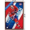 Trends International NHL Montreal Canadiens - Kirby Dach 23 Framed Wall Poster Prints - 3 of 4