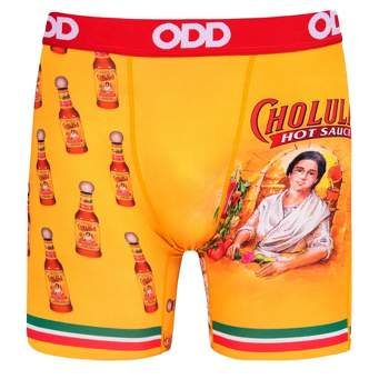 Odd Sox, Flamin Hot Cheetos, Novelty Men's Fun Boxer Brief Underwear, Large