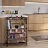 Seville Classics 12-Pair 3-Tier Resin Sturdy Metal Shoe Rack - 3 of 4
