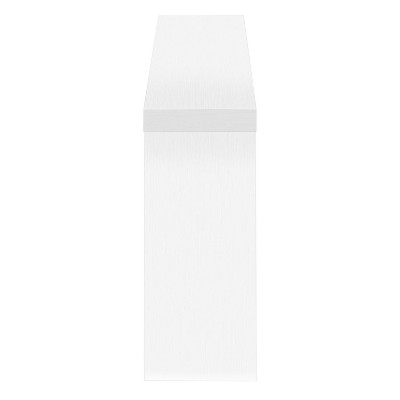 White Wood Console Table with Storage, 47.25"