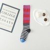 Anna-Kaci Women's 2 Pairs Striped Casual Sports Cotton Socks Soft Breathable Durable Everyday Comfort Fit - 2 of 4