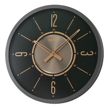 Seiko 20" Davis Wall Clock - Black