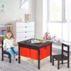 Safstar 2-in-1 Kids Activity Table & 2 Chairs Set w/Storage Building Block Table - 2 of 4