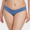 Women's Invisible Edge Cotton Thong Underwear - Auden™ - 4 of 4