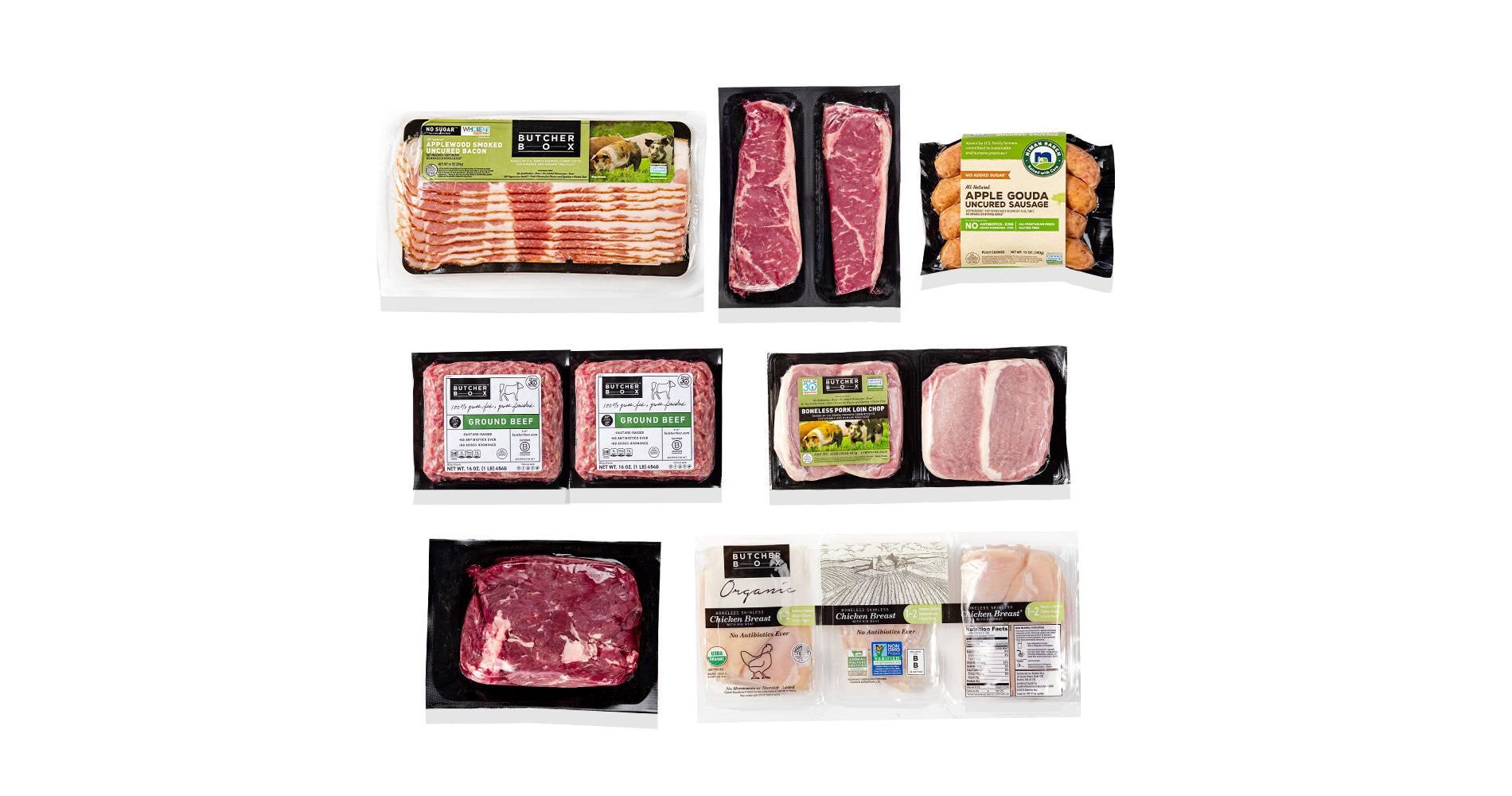 ButcherBox - Favorites Chicken, Beef, Pork Variety Box - Frozen - 10.63 lbs