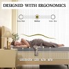 Vipbear 3-inch mattress, high-density foam mattress pad, detachable cover, odorless, suitable for bedrooms and dormitories£¬White - 4 of 4