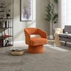 Vynxaria Modern Velvet Swivel Accent Chair 360° Rotation, Curved Backrest, Round Barrel Design, Ideal for Livingroom bedroom - 4 of 4
